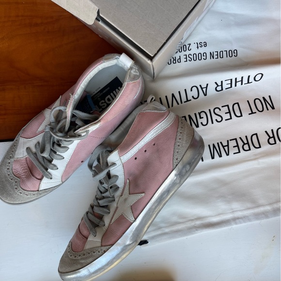Pink and silver golden goose sneakers - Picture 7 of 10